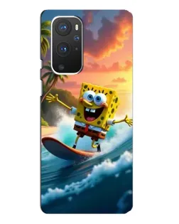 Чехол для OnePlus 9 Pro с картинкой «Губка Боб серфингист» Чехол для OnePlus 9 Pro с картинкой «Губка Боб серфингист»