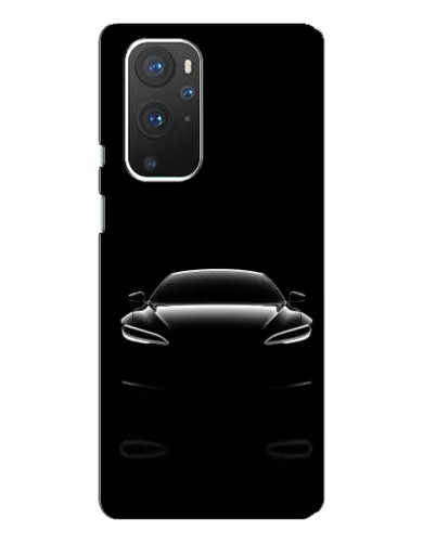 Чохол для OnePlus 9 Pro з картинкою «Силует Tesla Night»