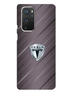 Чохол для OnePlus 9 Pro з картинкою «Металева текстура Tesla»