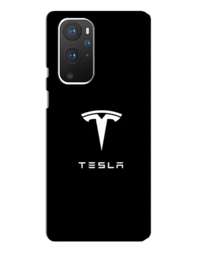 Чохол для OnePlus 9 Pro з картинкою «Tesla White Logo»