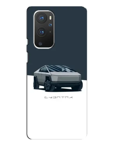 Чохол для OnePlus 9 Pro з картинкою «Сріблястий Cybertruck Tesla»