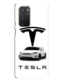 Чохол для OnePlus 9 Pro з картинкою «Tesla White Style»