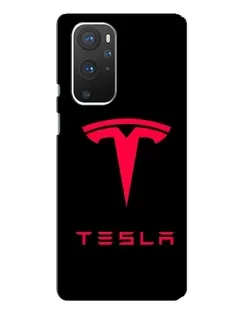 Чохол для OnePlus 9 Pro з картинкою «Tesla Red Logo»