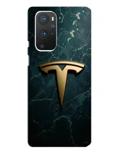 Чохол для OnePlus 9 Pro з картинкою «Мармурова Tesla Gold»