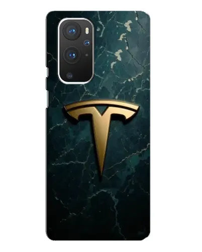 Чохол для OnePlus 9 Pro з картинкою «Мармурова Tesla Gold»