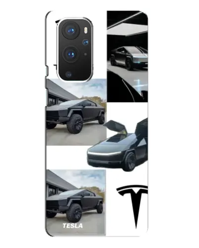 Чохол для OnePlus 9 Pro з картинкою «Колаж Cybertruck Tesla»