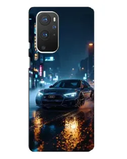 Чохол для OnePlus 9 Pro з картинкою «Нічне місто та Audi» Чохол для OnePlus 9 Pro з картинкою «Нічне місто та Audi»