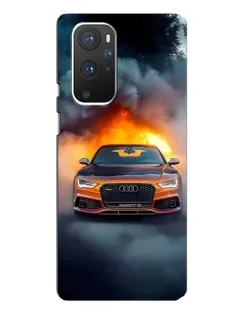 Чохол для OnePlus 9 Pro з картинкою «Audi у вогняному диму» Чохол для OnePlus 9 Pro з картинкою «Audi у вогняному диму»