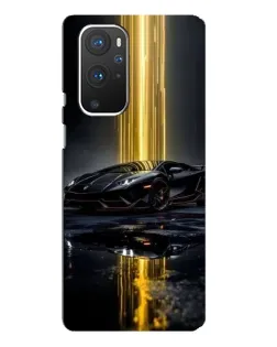 Чохол для OnePlus 9 Pro з картинкою «Нічний Lamborghini драйв»