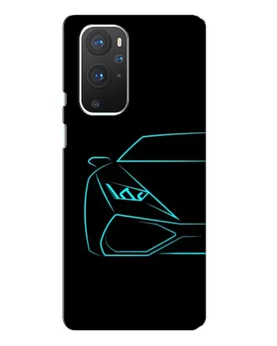 Чохол для OnePlus 9 Pro з картинкою «Блакитний силует Lamborghini» Чохол для OnePlus 9 Pro з картинкою «Блакитний силует Lamborghini»