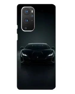 Чохол для OnePlus 9 Pro з картинкою «Чорний Lamborghini Aventador»