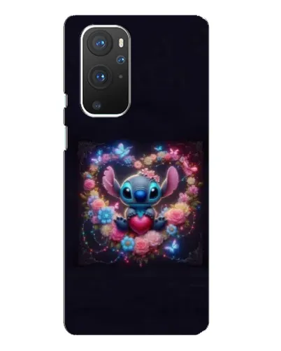 Чехол для OnePlus 9 Pro с картинкой «Stitch в цветах» Чехол для OnePlus 9 Pro с картинкой «Stitch в цветах»