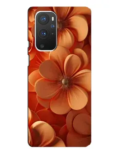 Чохол для OnePlus 9 Pro з картинкою «Помаранчева макро квітка»