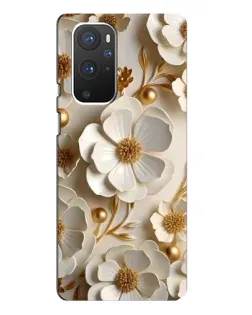 Чохол для OnePlus 9 Pro з картинкою «Білі паперові квіти»