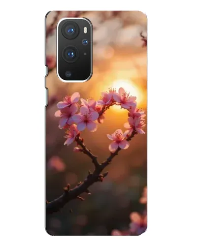 Чохол для OnePlus 9 Pro з картинкою «Рожевий цвіт сердечко на тлі заходу» Чохол для OnePlus 9 Pro з картинкою «Рожевий цвіт сердечко на тлі заходу»
