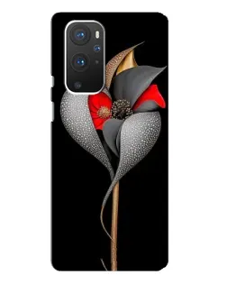 Чохол для OnePlus 9 Pro з картинкою «Срібна фантазійна квітка»