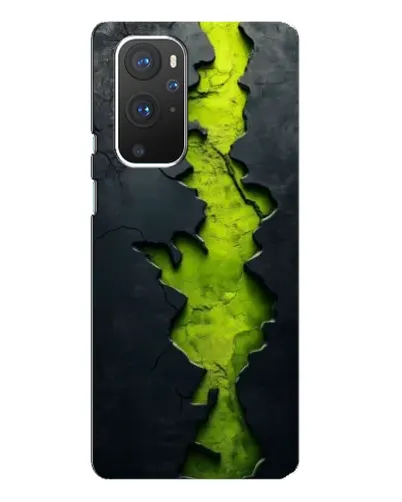 Чохол для OnePlus 9 Pro з картинкою «Салатовий розлом скелі»