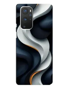 Чохол для OnePlus 9 Pro з картинкою «Об'ємні чорно-білі стрічки» Чохол для OnePlus 9 Pro з картинкою «Об'ємні чорно-білі стрічки»