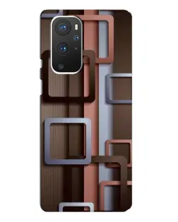 Чохол для OnePlus 9 Pro з картинкою «Коричневі об'ємні квадрати» Чохол для OnePlus 9 Pro з картинкою «Коричневі об'ємні квадрати»