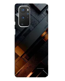 Чохол для OnePlus 9 Pro з картинкою «Чорні геометричні блоки» Чохол для OnePlus 9 Pro з картинкою «Чорні геометричні блоки»