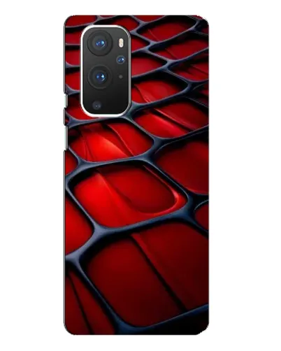 Чохол для OnePlus 9 Pro з картинкою «Червона глянцева сітка»