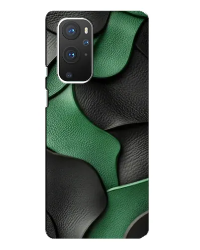 Чохол для OnePlus 9 Pro з картинкою «Зелені шкіряні хвилі»