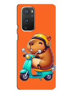 Чохол для OnePlus 9 Pro з картинкою «Капібара на скутері» Чохол для OnePlus 9 Pro з картинкою «Капібара на скутері»