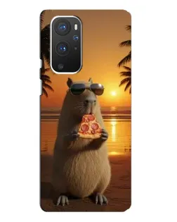 Чохол для OnePlus 9 Pro з картинкою «Капібара з піцою» Чохол для OnePlus 9 Pro з картинкою «Капібара з піцою»