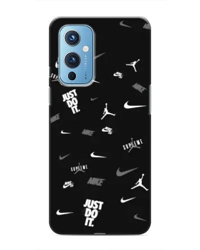 Чохол для OnePlus 9 з картинкою «Nike Black Pattern» Чохол для OnePlus 9 з картинкою «Nike Black Pattern»