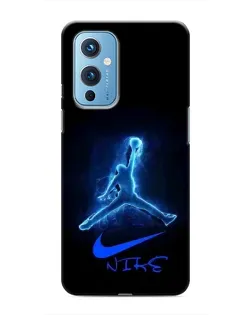 Чохол для OnePlus 9 з картинкою «Jordan Neon Blue»