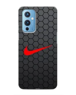 Чохол для OnePlus 9 з картинкою «Nike — карбонова сітка»
