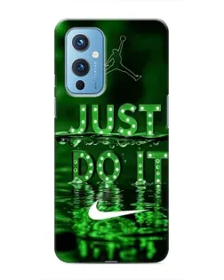Чохол для OnePlus 9 з картинкою «Зелений неоновий Nike»