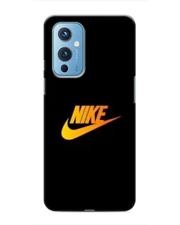 Чохол для OnePlus 9 з картинкою «Золотий логотип Nike»