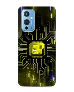 Чохол для OnePlus 9 з картинкою «Nike — золота іскра»