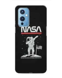 Чохол для OnePlus 9 з картинкою «NASA — крокуємо по Місяцю»