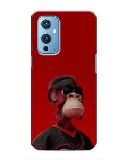 Чохол для OnePlus 9 з картинкою «Bored Ape в червоному»