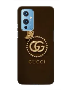 Чохол для OnePlus 9 з картинкою «Gucci — золотий метелик»