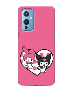 Чехол для OnePlus 9 с картинкой «Kuromi и My Melody» Чехол для OnePlus 9 с картинкой «Kuromi и My Melody»