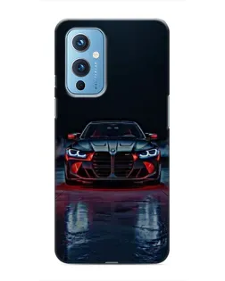 Чохол для OnePlus 9 з картинкою «BMW на мокрій дорозі»