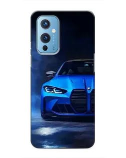 Чохол для OnePlus 9 з картинкою «Блакитна BMW M4»
