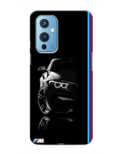Чохол для OnePlus 9 з картинкою «Силует BMW в темряві»