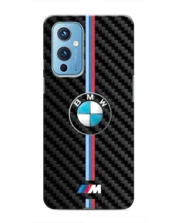 Чохол для OnePlus 9 з картинкою «Емблема BMW та карбон»