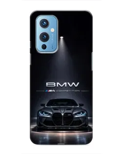 Чехол для OnePlus 9 с картинкой «BMW сквозь ночной город» Чехол для OnePlus 9 с картинкой «BMW сквозь ночной город»