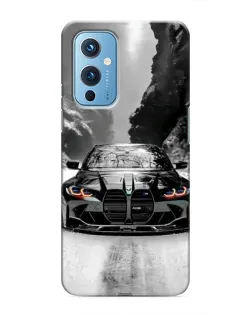 Чехол для OnePlus 9 с картинкой «BMW — акварельный дрифт» Чехол для OnePlus 9 с картинкой «BMW — акварельный дрифт»