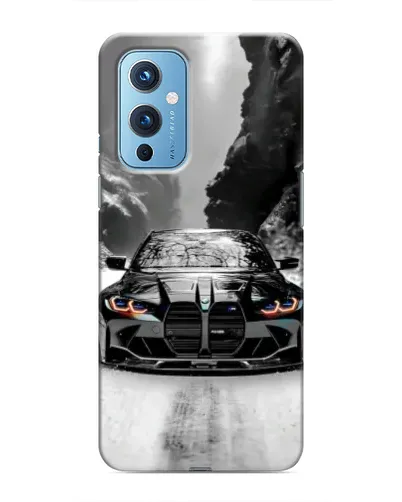 Чехол для OnePlus 9 с картинкой «BMW — акварельный дрифт» Чехол для OnePlus 9 с картинкой «BMW — акварельный дрифт»