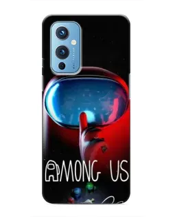Чехол для OnePlus 9 с картинкой «Красный импостер — макро»