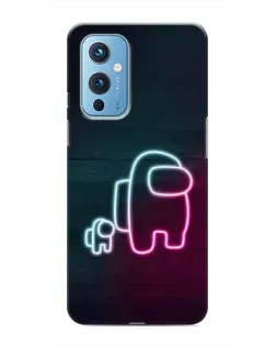 Чохол для OnePlus 9 з картинкою «Among Us неон-арт»