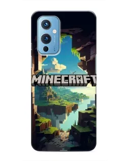 Чехол для OnePlus 9 с картинкой «Пещера Майнкрафт»