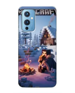 Чохол для OnePlus 9 з картинкою «Зимовий Minecraft»