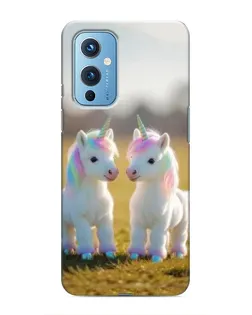 Чохол для OnePlus 9 з картинкою «Пара єдинорогів» Чохол для OnePlus 9 з картинкою «Пара єдинорогів»